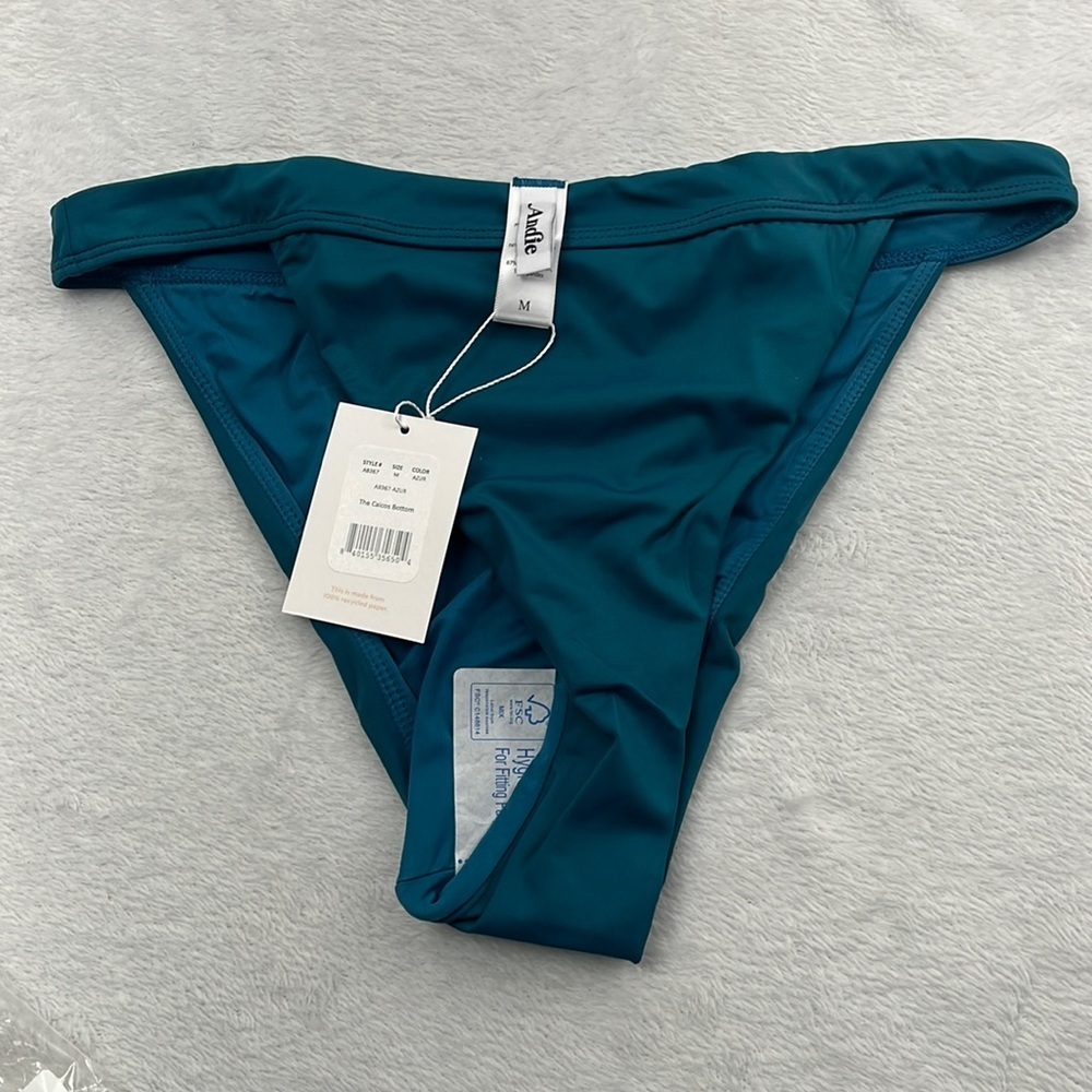 NEW Andie Swim M Azur The Caicos Bottom Swimsuit Piece